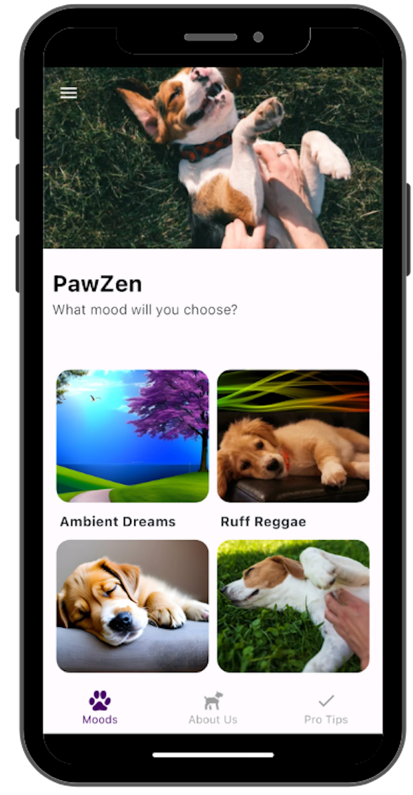 PawZen soothes dogs and humans with music that mimics a mother's heartbeat